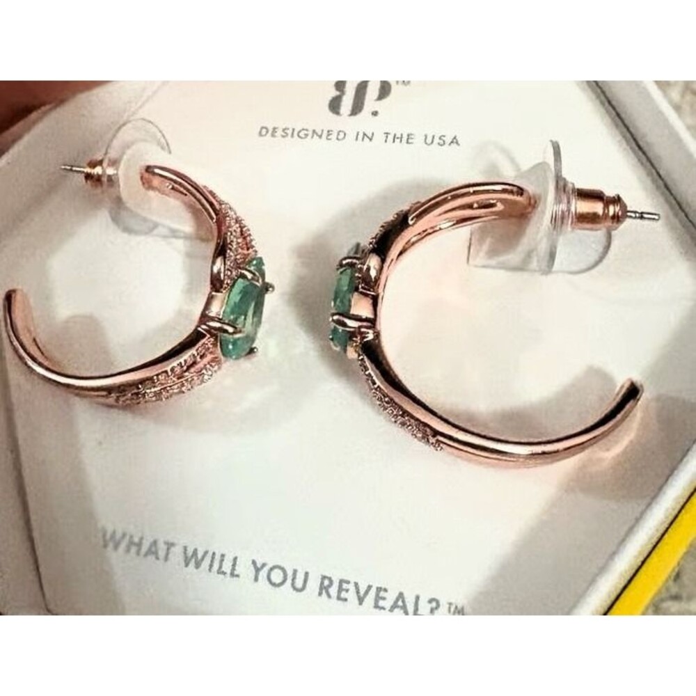 Rose Gold Hoops, bomb party